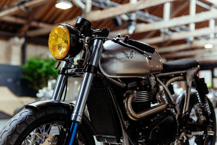 Triumph Thruxton café racer par Hitchcox Motorcycles