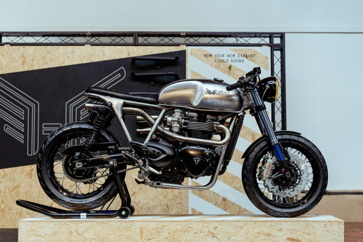 Triumph Thruxton café racer par Hitchcox Motorcycles