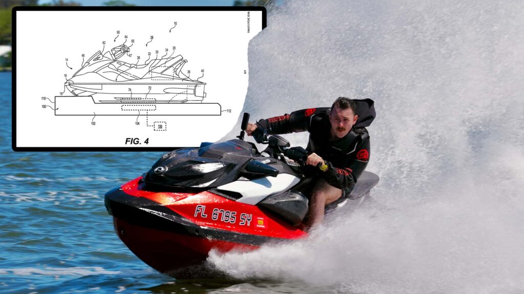 Sea-Doo a breveté un chargeur sans fil pour un jet-ski EV, il n'a pas encore été montré