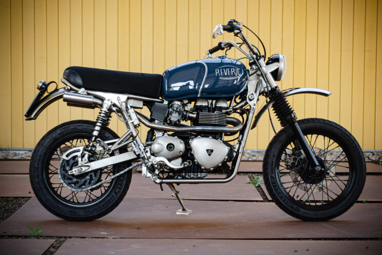 Triumph Bonneville scrambler par Reverie