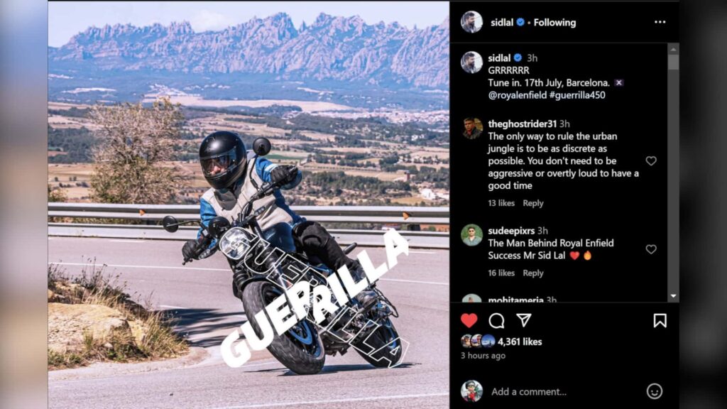 Avant ses débuts, voici un aperçu de la nouvelle moto de Royal Enfield