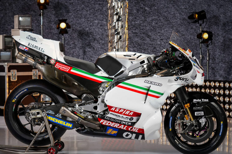 Livrée Gresini Ducati MotoGP 75ème anniversaire