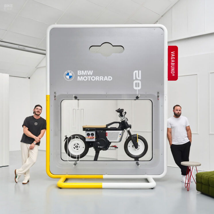 Vélo électrique BMW CE 02 personnalisé par Vagabund Moto
