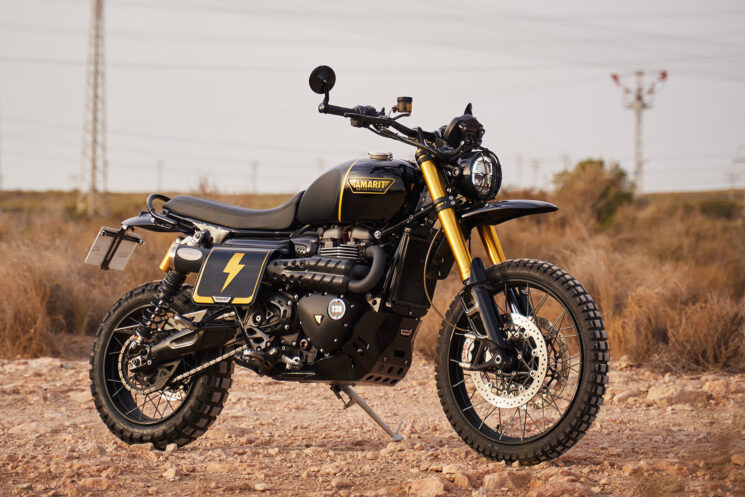 Triumph Scrambler 1200 XE personnalisé par Tamarit Motorcycles