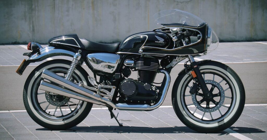 Juste ce qu'il faut : un élégant café racer Honda CB350 de Taïwan