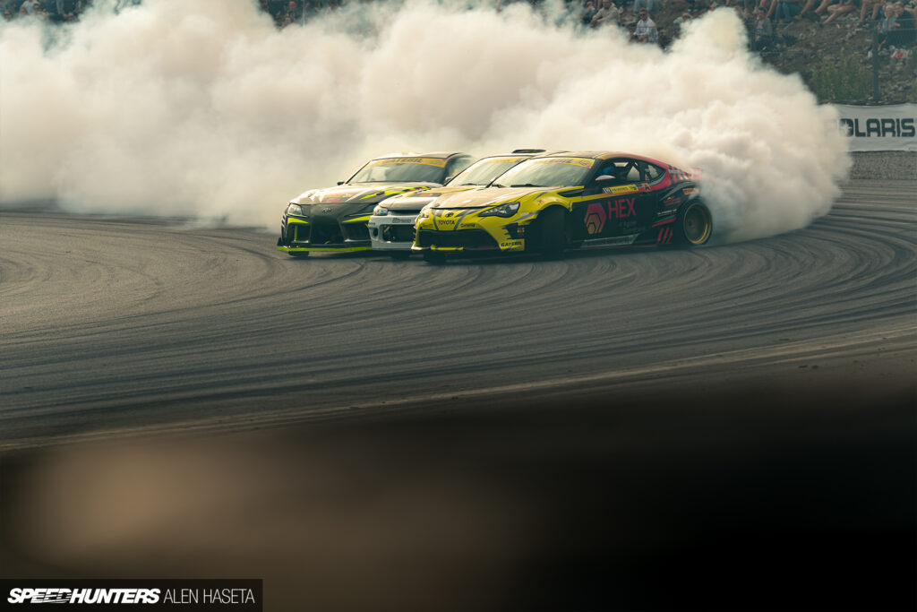 Engulfed In Smoke At Gatebil&nbsp;Rudskogen