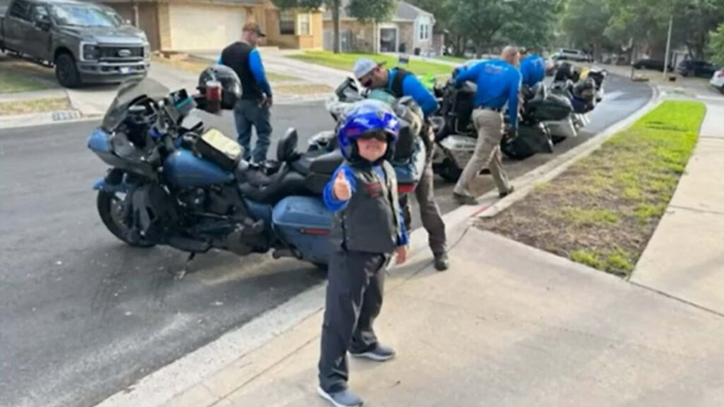 Ces motards Harley se sont mobilisés pour aider un enfant malade de 9 ans à réaliser son rêve
