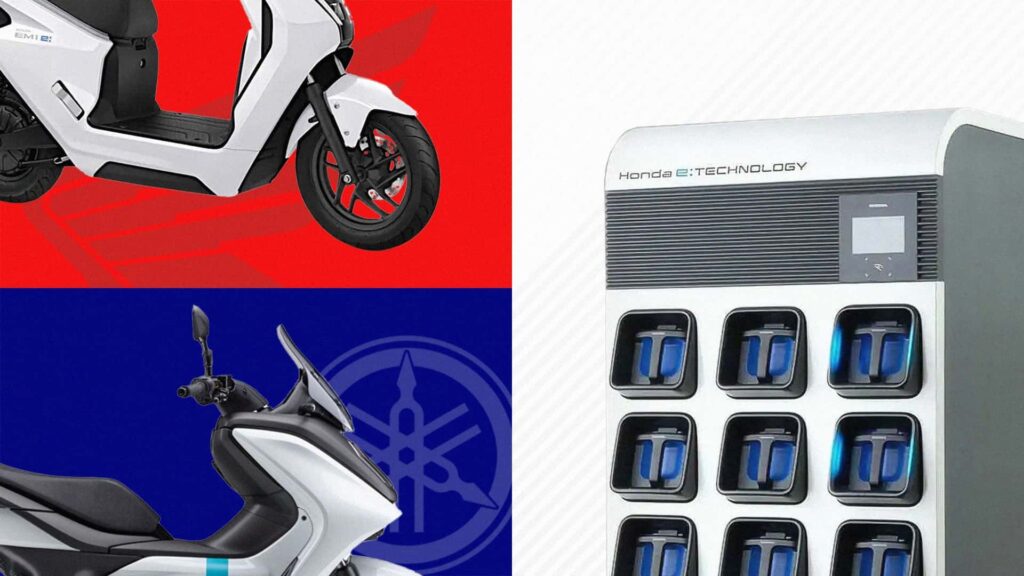 Honda et Yamaha s'associent pour la fabrication de véhicules électriques et le partage de batteries