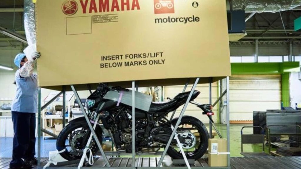 Yamaha passe au vert et utilise de l'acier recyclé pour l'emballage de ses motos