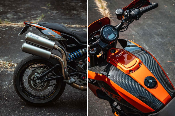 Supermotard indien FTR 1200 par Trail Découverte Concept