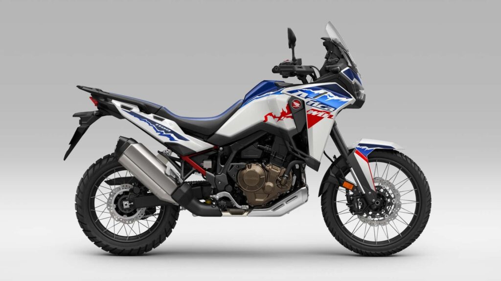 Le tricolore est la meilleure couleur, comme le montrent ces graphiques de Honda Africa Twin