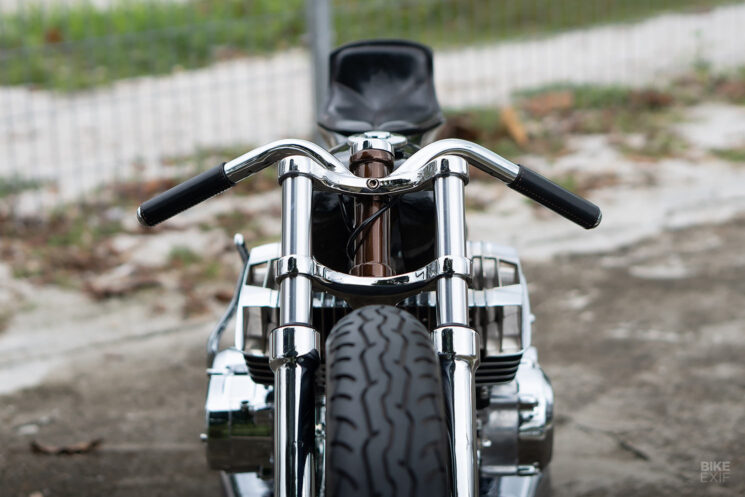 Moto de dragster bimoteur Yamaha RXZ 125 de FNG Works