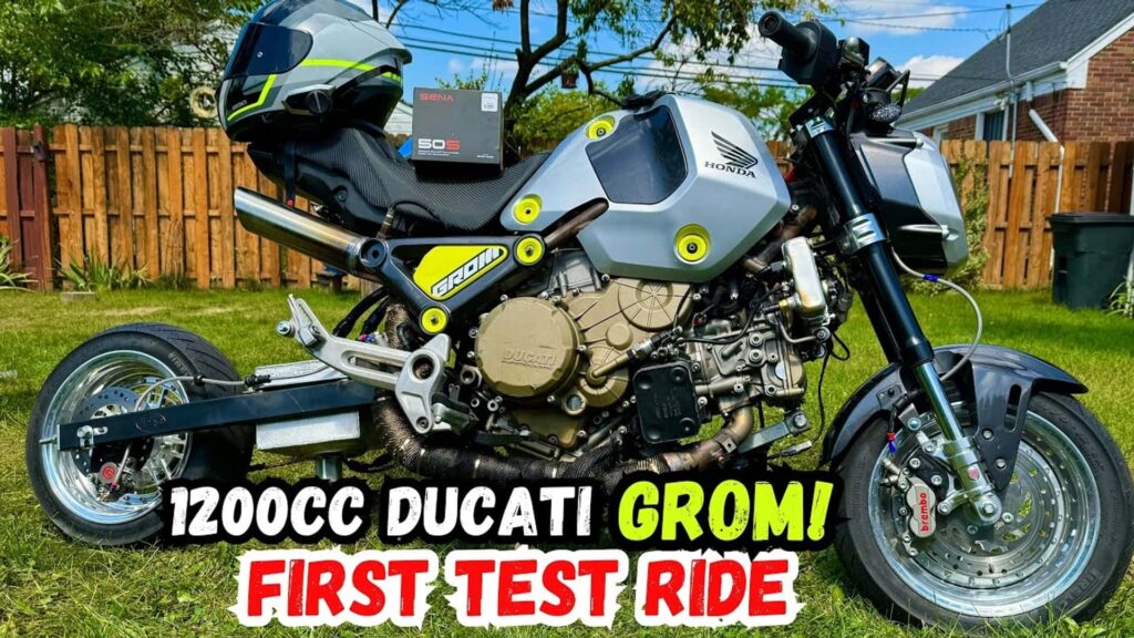 À quoi ressemble une Honda Grom échangée contre une Ducati Superbike ?