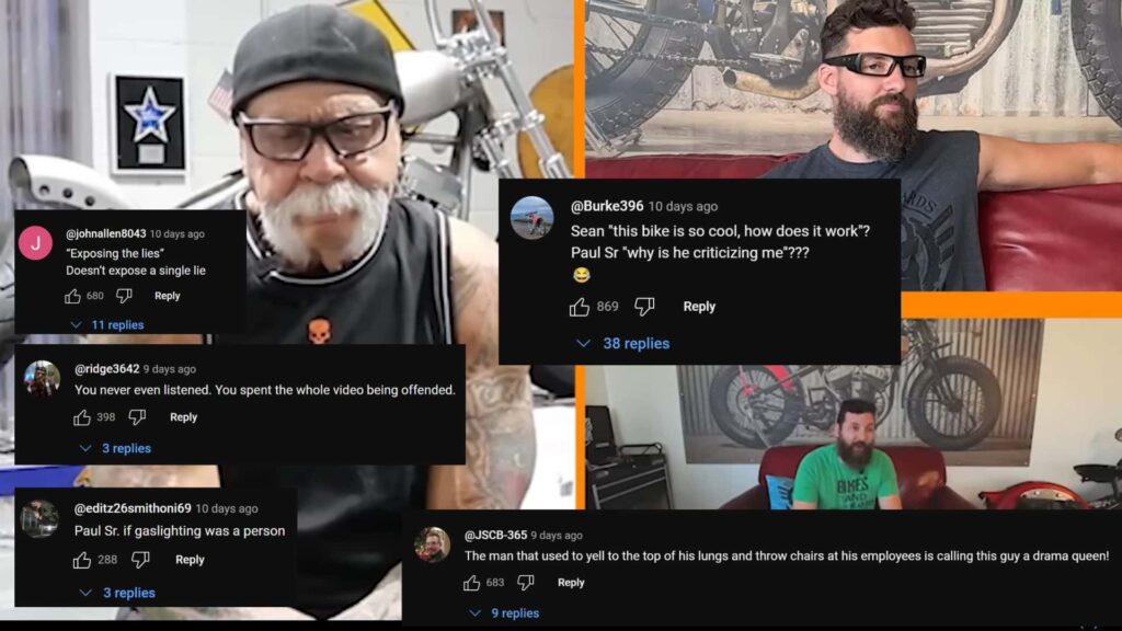 Les vélos et les barbes viennent d'être interpellés par Paul Senior, pour une raison quelconque