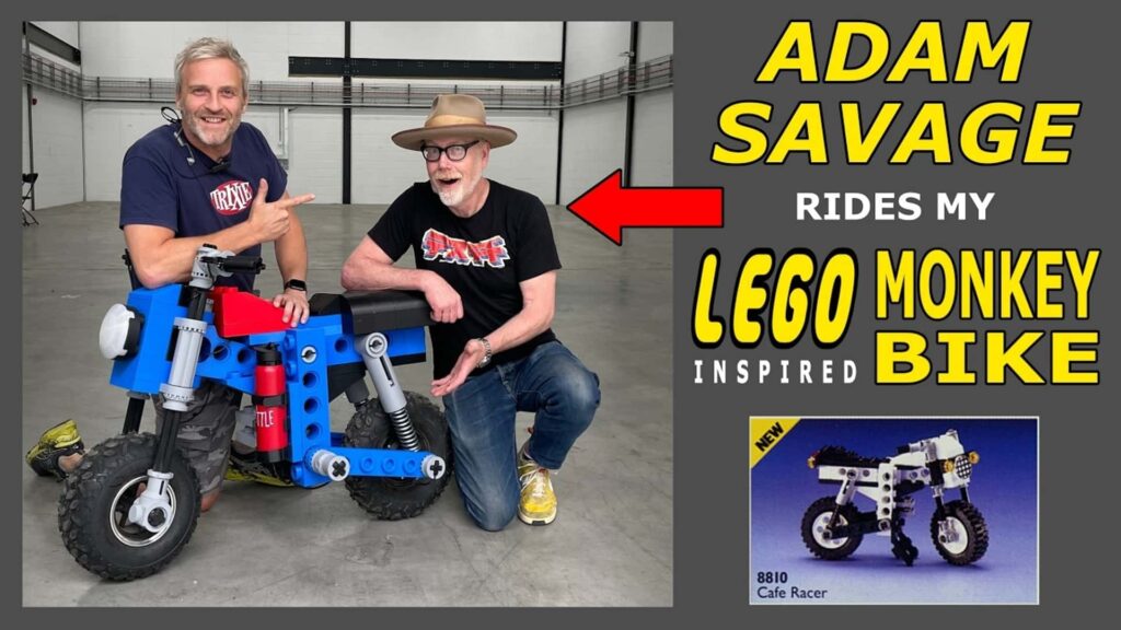 Un vélo singe LEGO grandeur nature incroyablement impressionnant part à l'essai