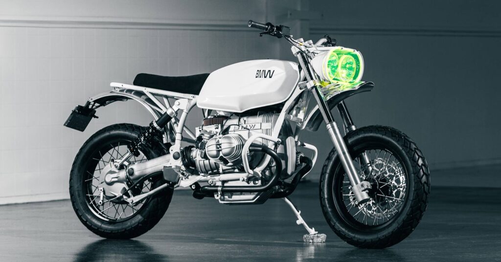 Le stagiaire : un scrambler BMW R80 glacial venu des Pays-Bas