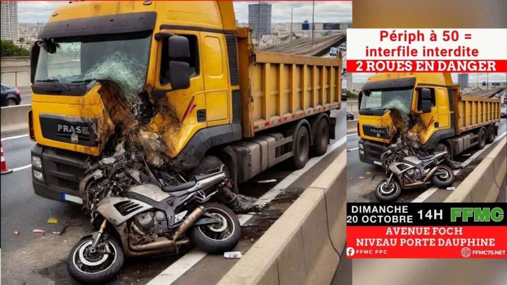 Des motocyclistes français sont sur le point d’incendier Paris à cause de l’interdiction du filtrage des voies