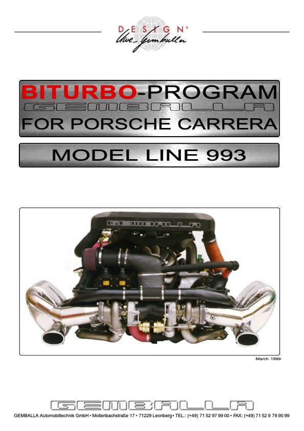 Brochure Gemballa 993