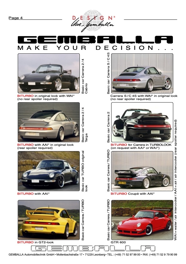 GEMBALLA 1999 POUR 993 BITURBO 2
