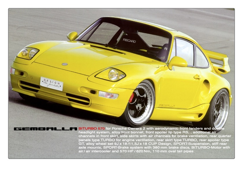 GEMBALLA 1999 POUR 993 BITURBO 6