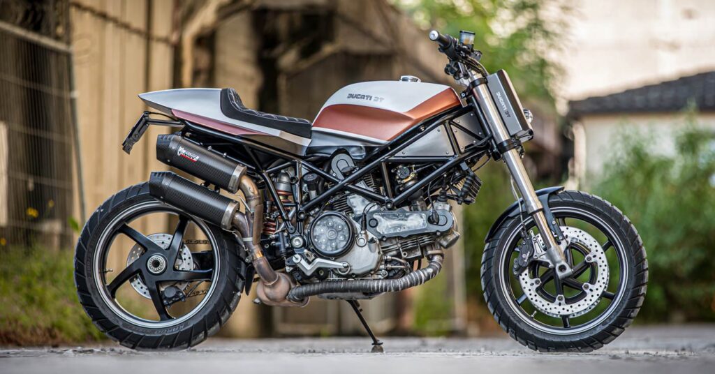 Ducati DT : Un street tracker Ducati Multistrada 1000 DS de Suisse
