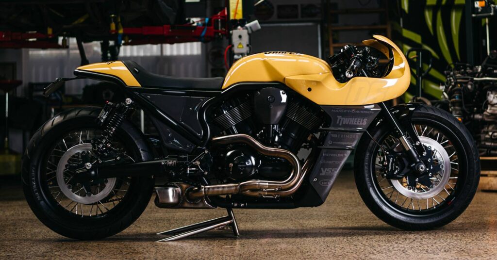 V-Racer : le café racer Harley-Davidson V-Rod de Mark Hawwa