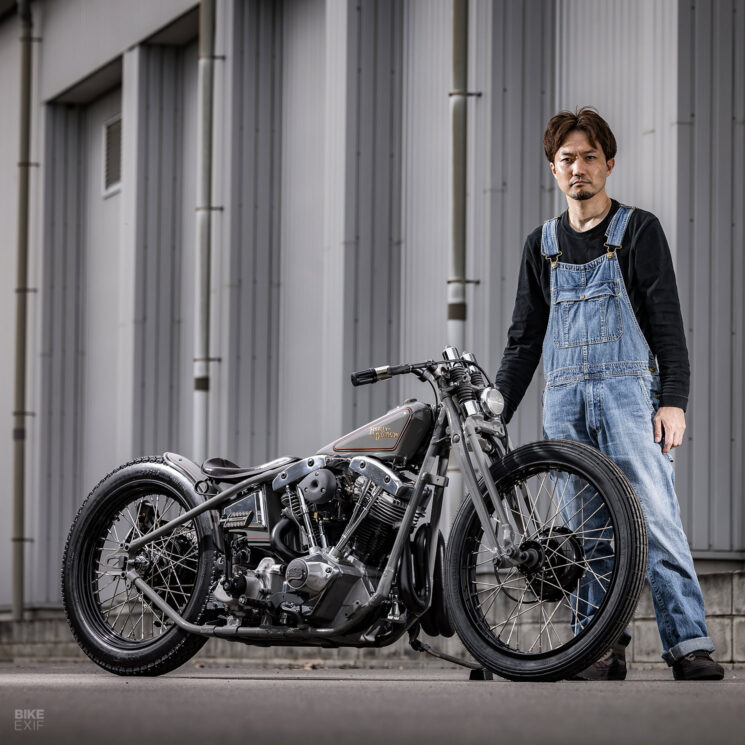 Planche de style piste Harley Shovelhead personnalisée par Infinity Japan