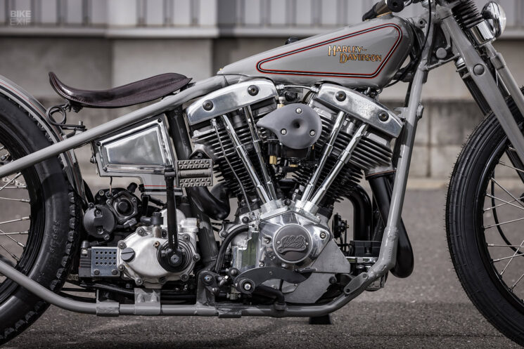 Planche de style piste Harley Shovelhead personnalisée par Infinity Japan