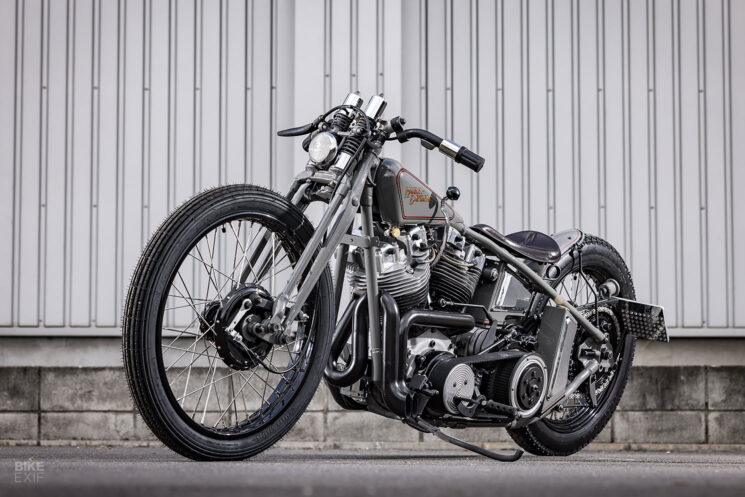 Planche de style piste Harley Shovelhead personnalisée par Infinity Japan