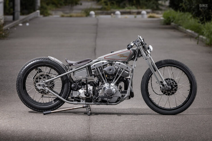 Planche de style piste Harley Shovelhead personnalisée par Infinity Japan