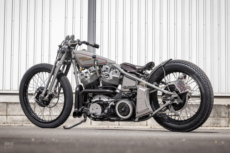 Planche de style piste Harley Shovelhead personnalisée par Infinity Japan