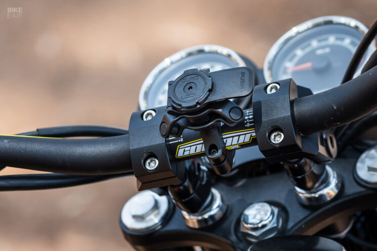Support moto Quad Lock Pro avec amortisseur de vibrations