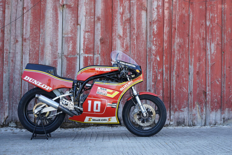 Ex-Mick Grant 1982 travaille Heron Suzuki XR69