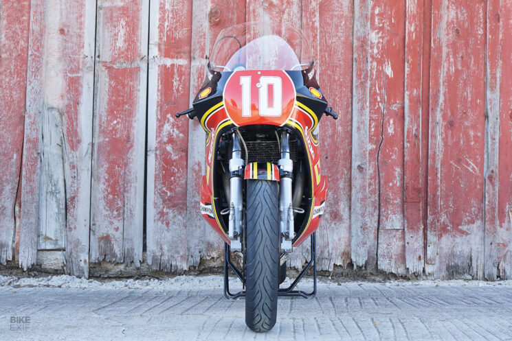 Ex-Mick Grant 1982 travaille Heron Suzuki XR69