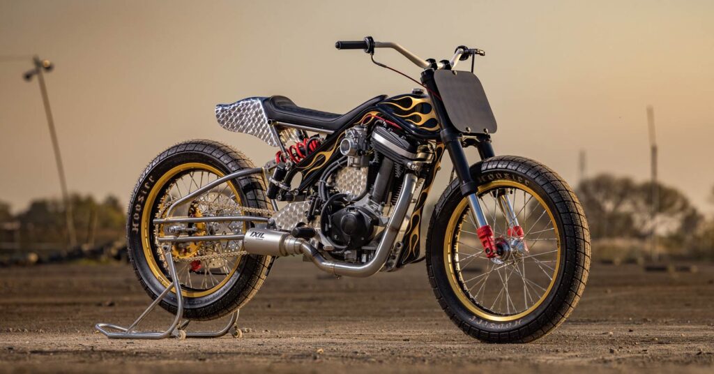 Amusez-vous, style guépard : un tracker plat Buell Blast en provenance du Japon