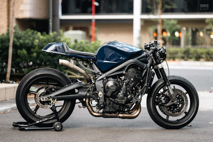 2010 Triumph Street Triple 675 café racer, Tokyo, Japon