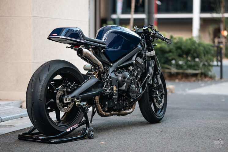 2010 Triumph Street Triple 675 café racer, Tokyo, Japon