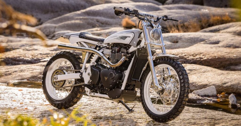 Tout frais de chez Heiwa MC : une Triumph Scrambler 900 moderne au style rétro