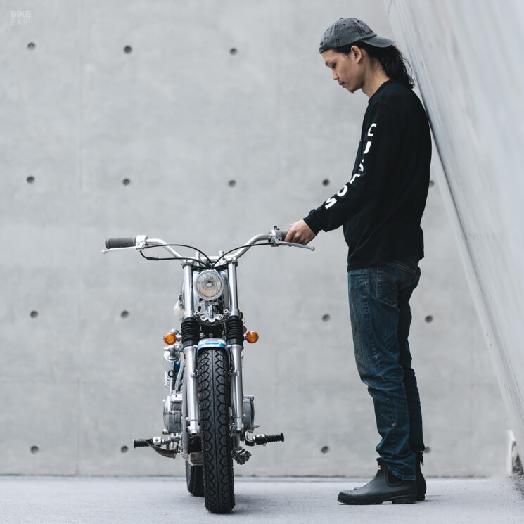 Bobber Yamaha SR150 construit sur mesure par Balls Custom, Taiwan