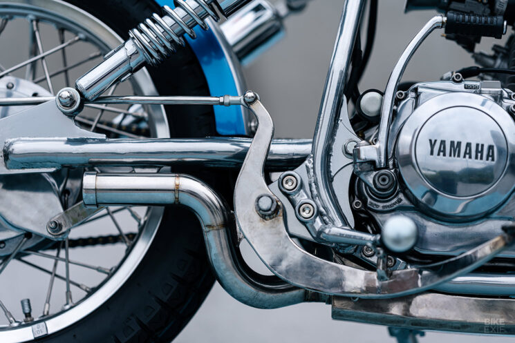 Bobber Yamaha SR150 construit sur mesure par Balls Custom, Taiwan