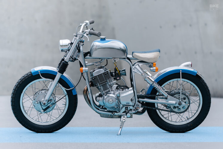 Bobber Yamaha SR150 construit sur mesure par Balls Custom, Taiwan