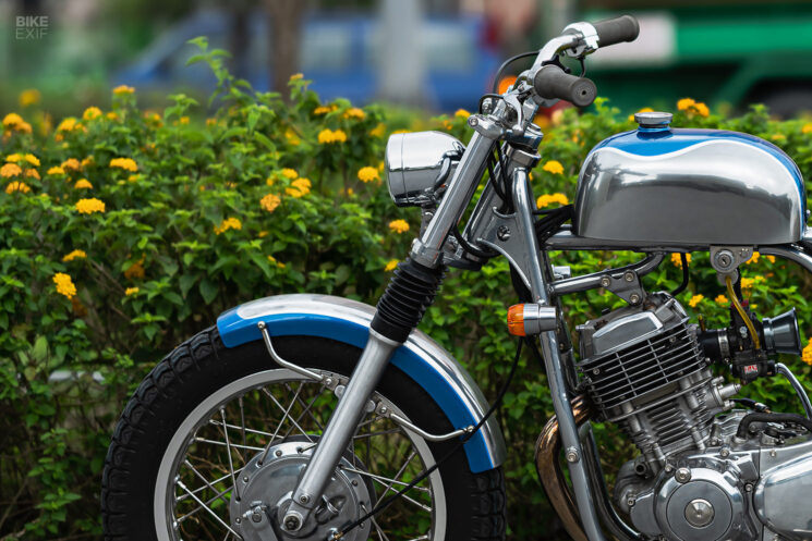 Bobber Yamaha SR150 construit sur mesure par Balls Custom, Taiwan