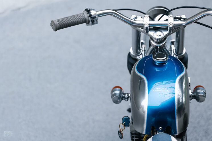Bobber Yamaha SR150 construit sur mesure par Balls Custom, Taiwan