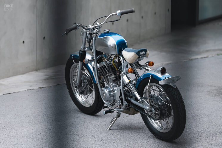 Bobber Yamaha SR150 construit sur mesure par Balls Custom, Taiwan