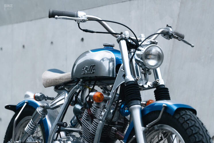 Bobber Yamaha SR150 construit sur mesure par Balls Custom, Taiwan