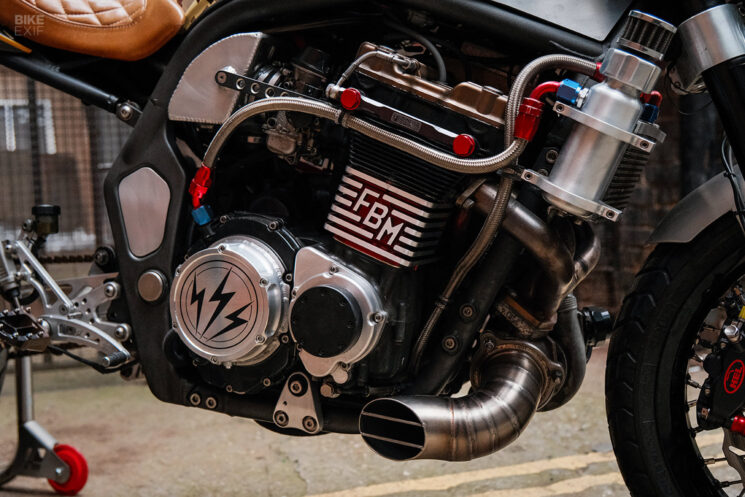 Suzuki Bandit 1200 turbocompressé par Sticky's Speed ​​Shop, Essex, Royaume-Uni