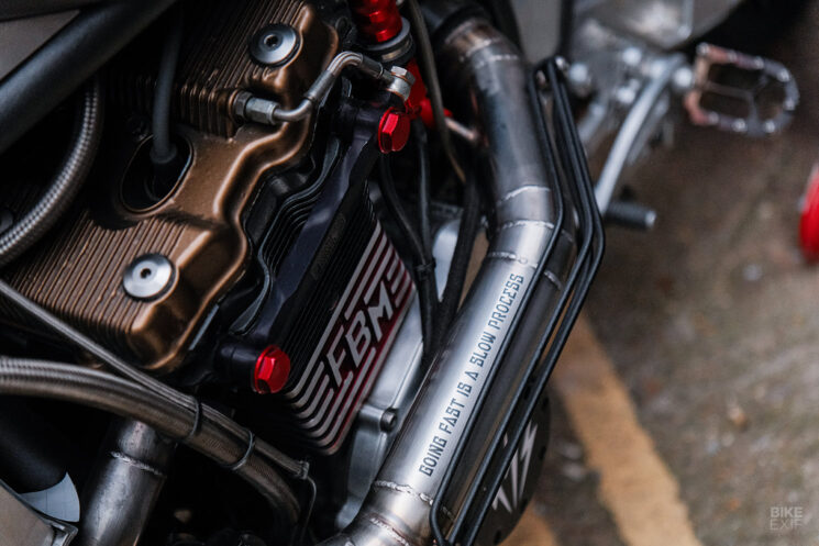 Suzuki Bandit 1200 turbocompressé par Sticky's Speed ​​Shop, Essex, Royaume-Uni