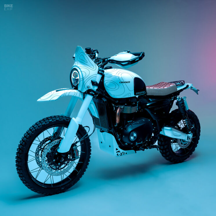 The Alps Edition Triumph Scrambler 1200 Bolt-On Kit Bolt-on par Crooked Motorcycles