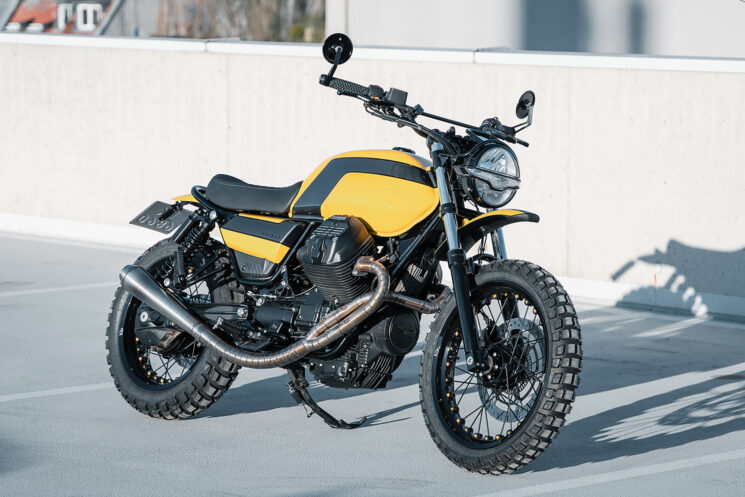 Moto Guzzi V7 Scrambler par Unikat Motorworks