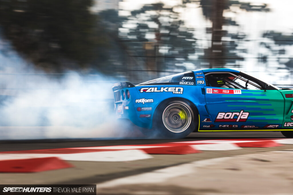 Sideways On The Streets Of Long Beach